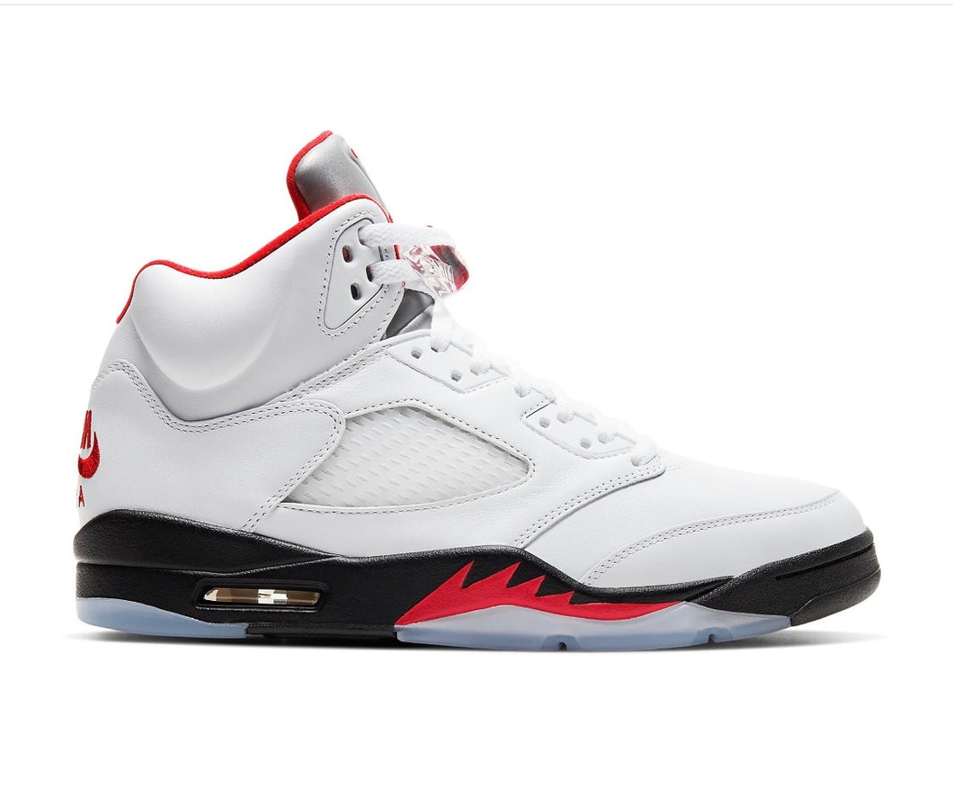 Nike Air Jordan 5 Retro Fire Red Silver Tongue (2020)