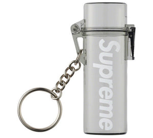 Supreme Waterproof Lighter Case Keychain Grey