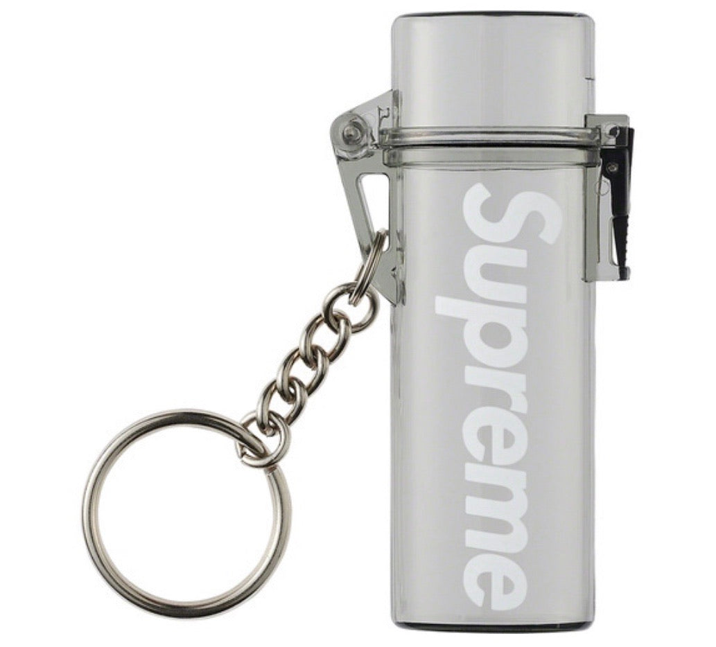 Supreme Waterproof Lighter Case Keychain Grey
