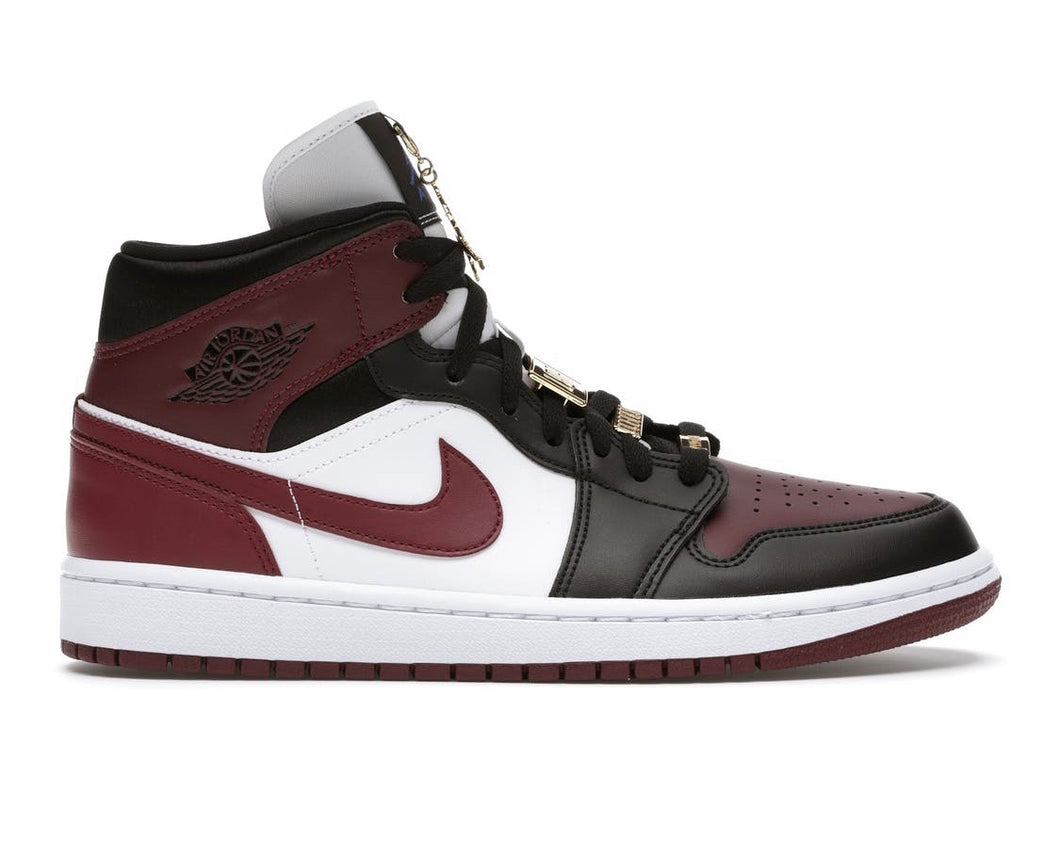 Nike Air Jordan 1 Mid SE Black Dark Beetroot (W)